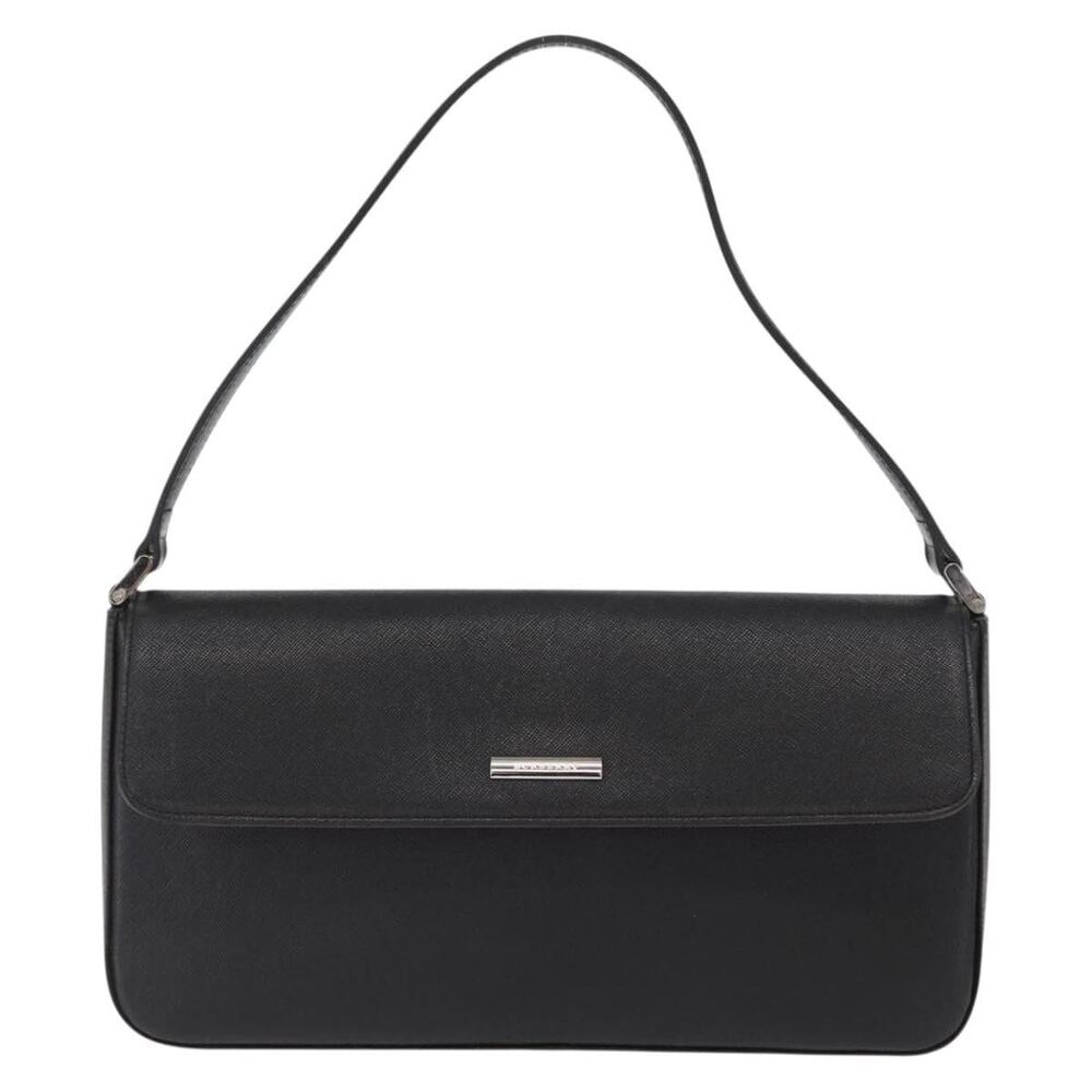 Burberry Leather Shoulder Bag Black